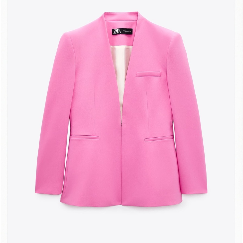 Zara pink pant suit size xL new